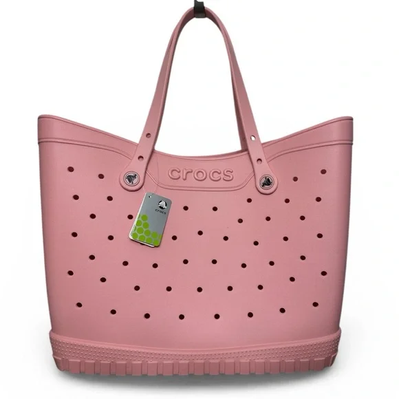 NWT Crocs Large Classic Tote Bag - Light Pink - Picture 1 of 6